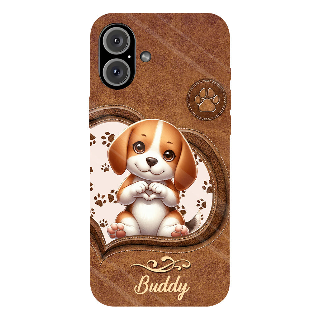 Adorables chiens - Coque de téléphone personnalisée avec imprimé intégral de chien