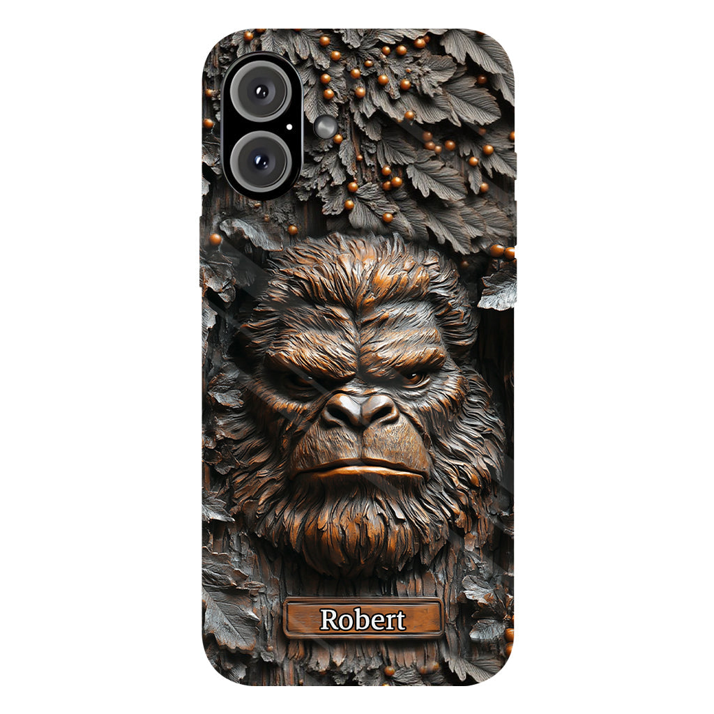 Sasquatch - Coque de téléphone personnalisée avec motif intégral pour le camping