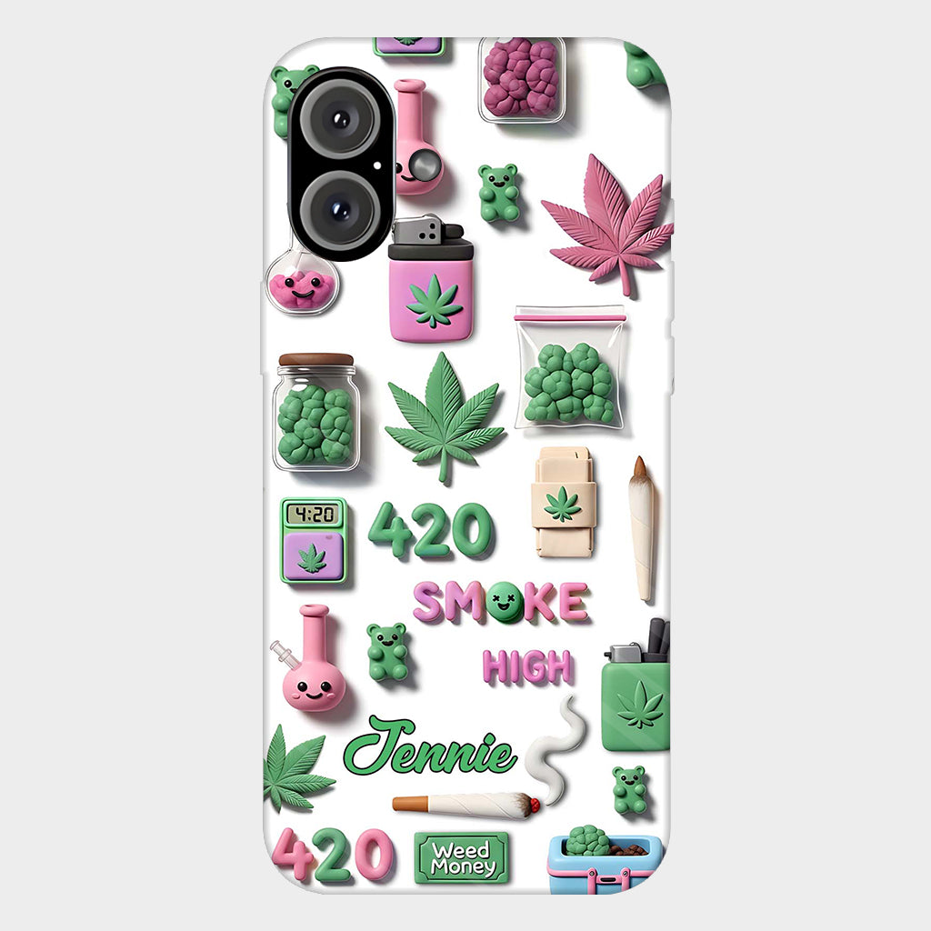 Coque de téléphone personnalisée Stoner Chic - Motif cannabis