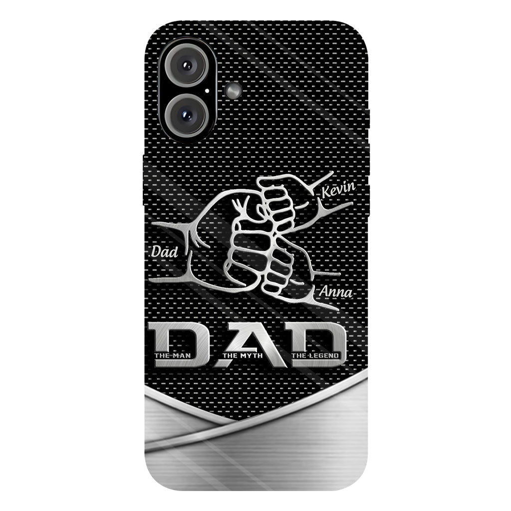 Dad The Man The Myth The Legend First Bump - Christmas Gift for Dad - Personalized Father Full Print Phone Case