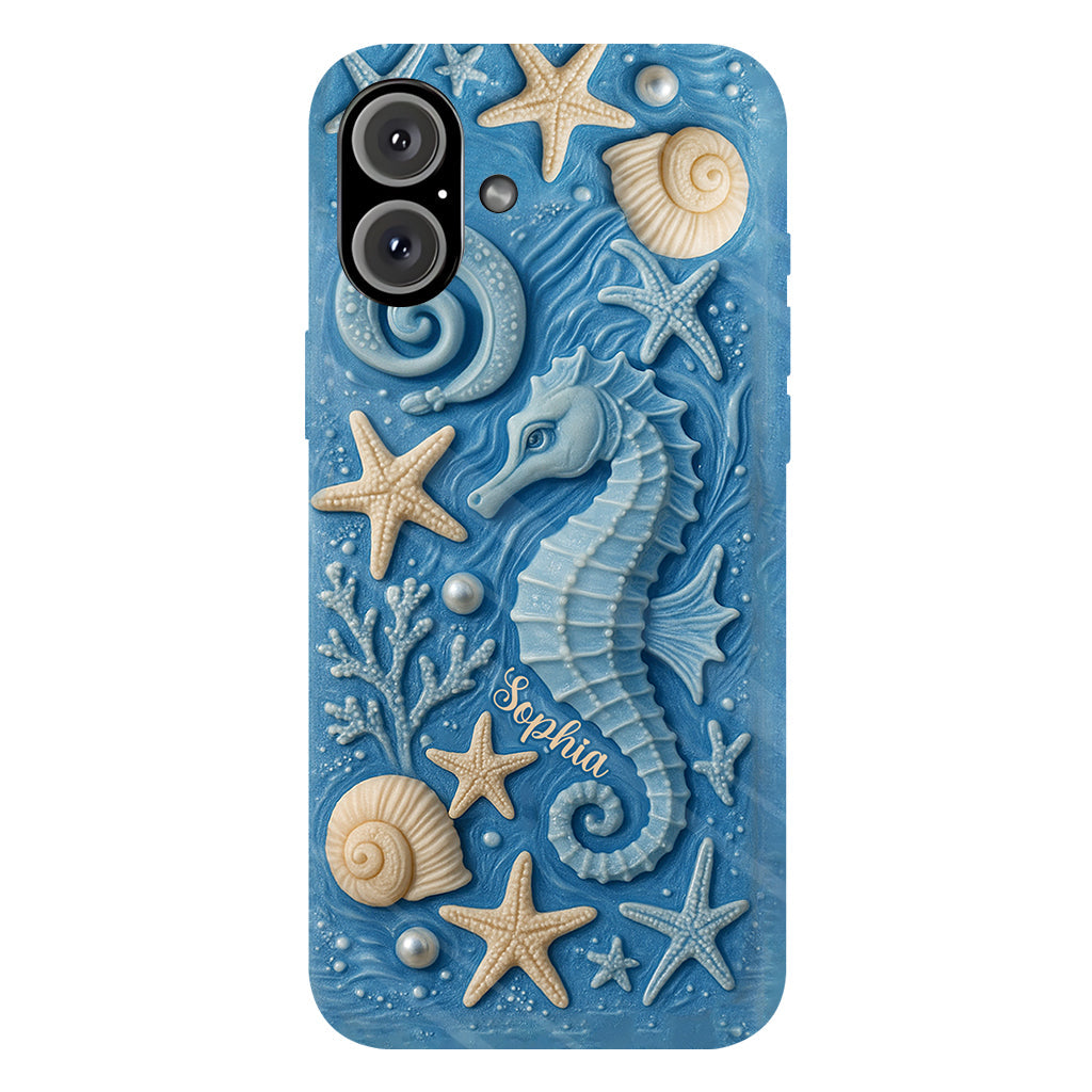 Juste une fille qui aime l'océan - Coque de téléphone personnalisée pour amoureux de la mer avec impression intégrale