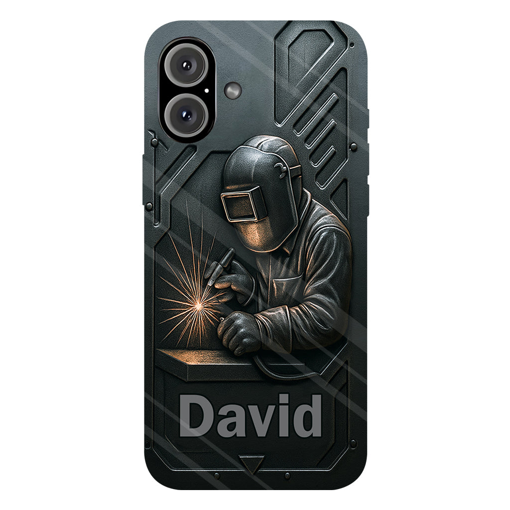 Coole Schweißer-Männer – Personalisierte Handyhülle mit Schweißer-Motiv und Volldruck