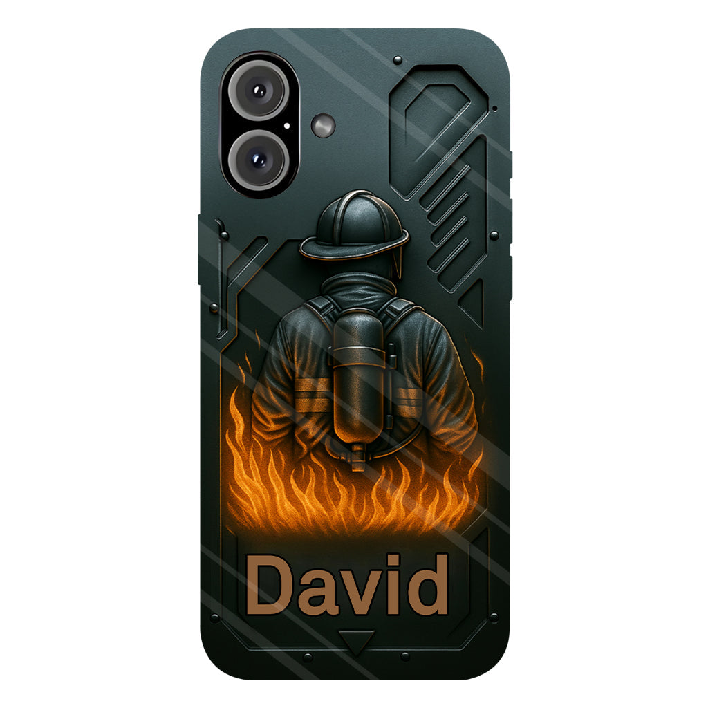 The Strone One - Coque de téléphone personnalisée avec impression intégrale sur le thème des pompiers