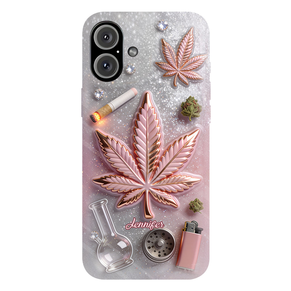 Magic Leaf – Personalisierte Handyhülle mit Cannabis-Vollbilddruck