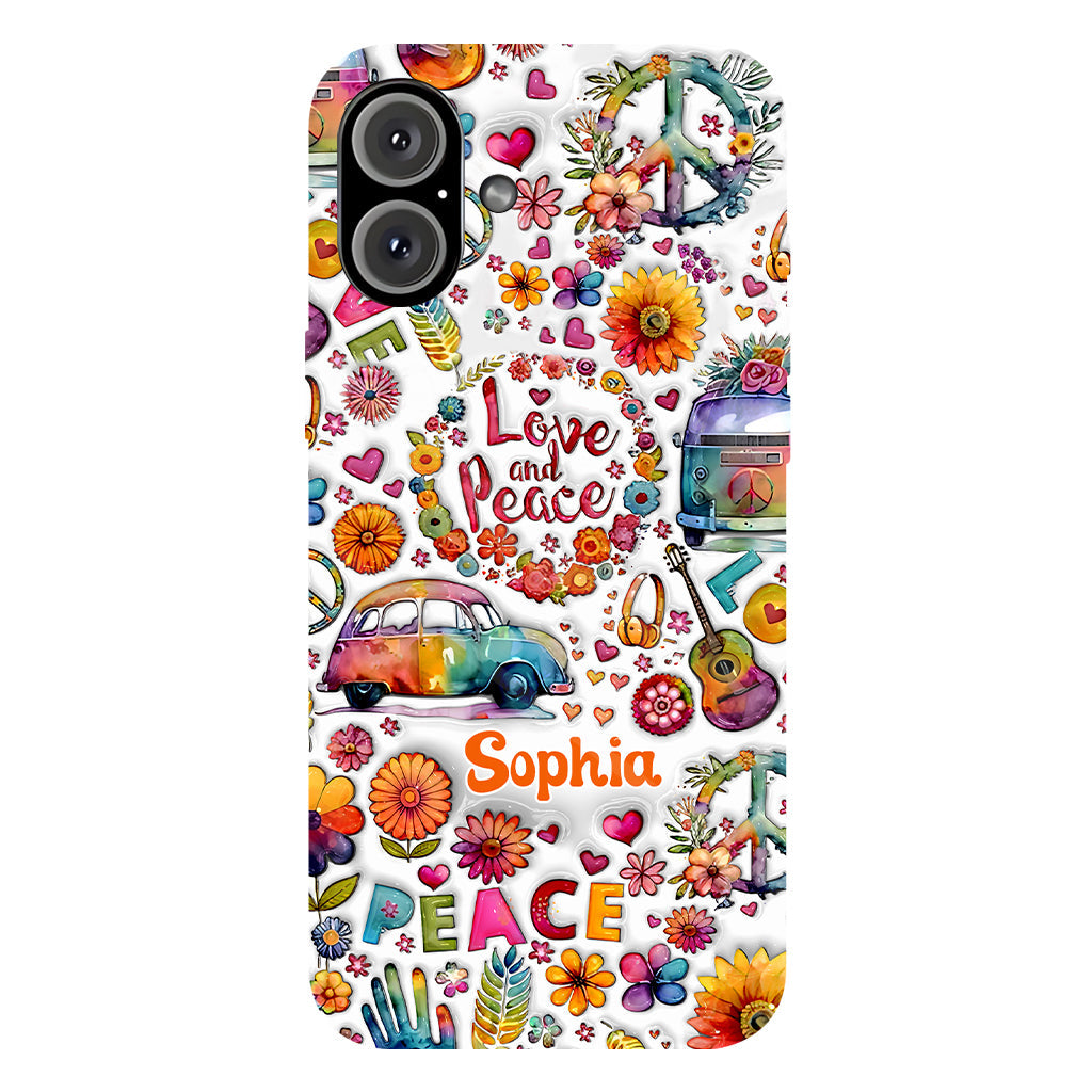 Hippie Soul – Personalisierte Handyhülle mit Hippie-Vollbilddruck