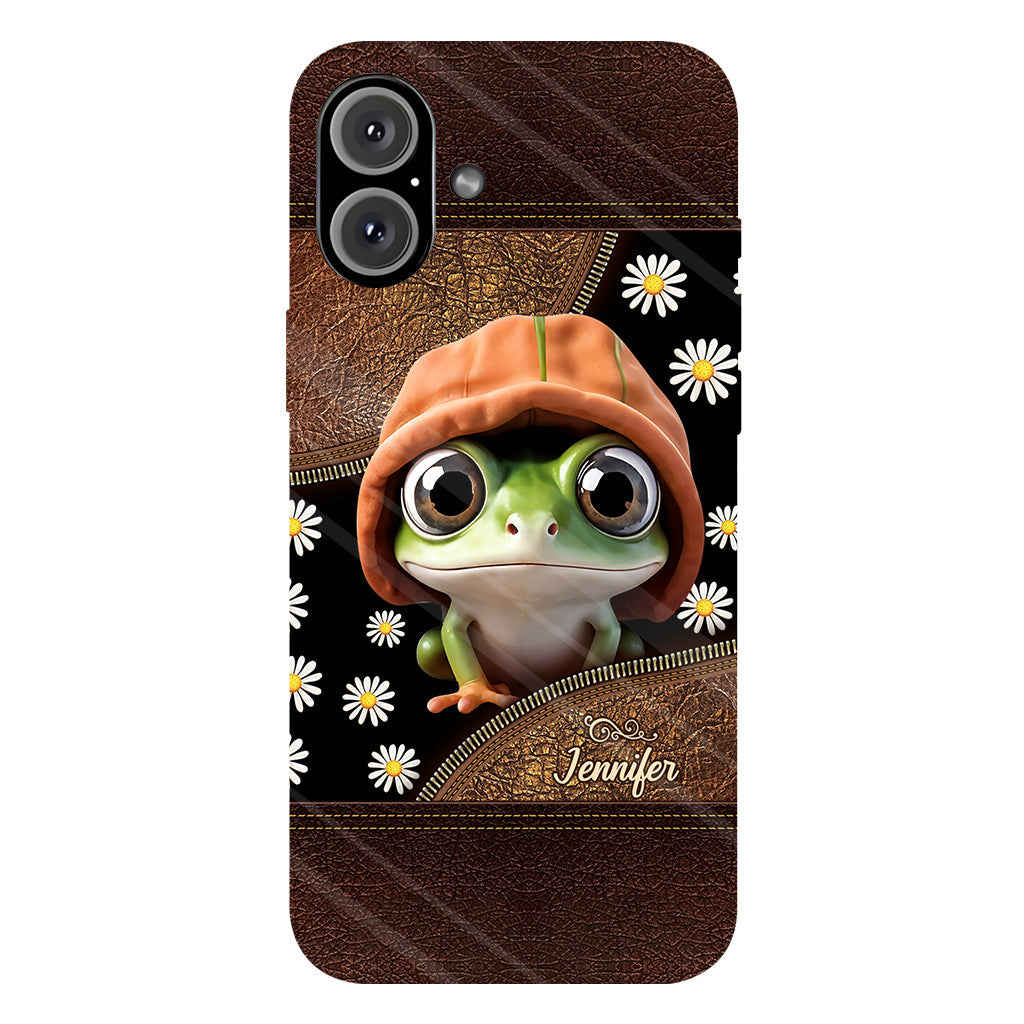 Ich liebe Frösche – Personalisierte Handyhülle mit Frosch-Vollbilddruck