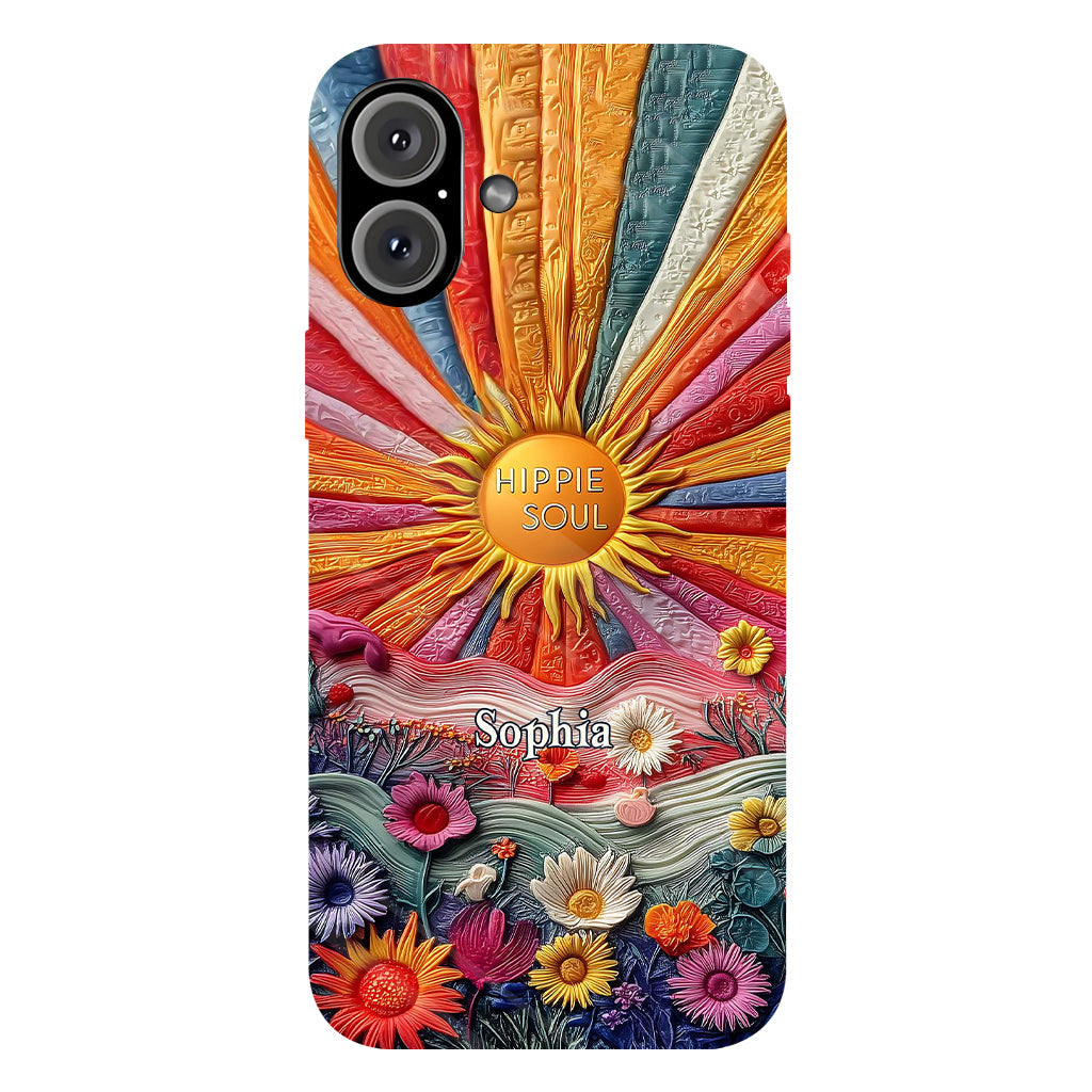 Coque de téléphone personnalisée Hippie Soul - Motif hippie intégral