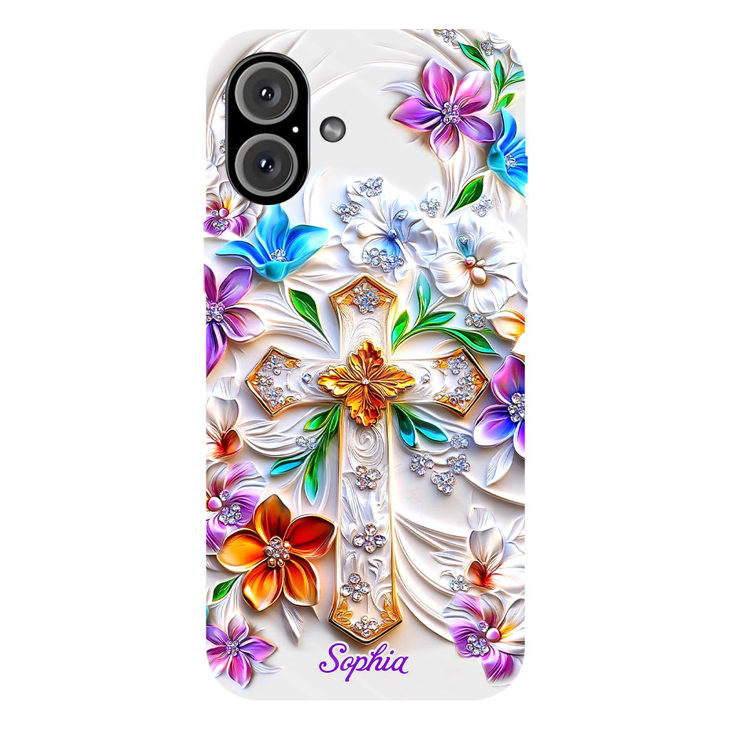 Croire - Coque de téléphone personnalisée avec impression chrétienne intégrale