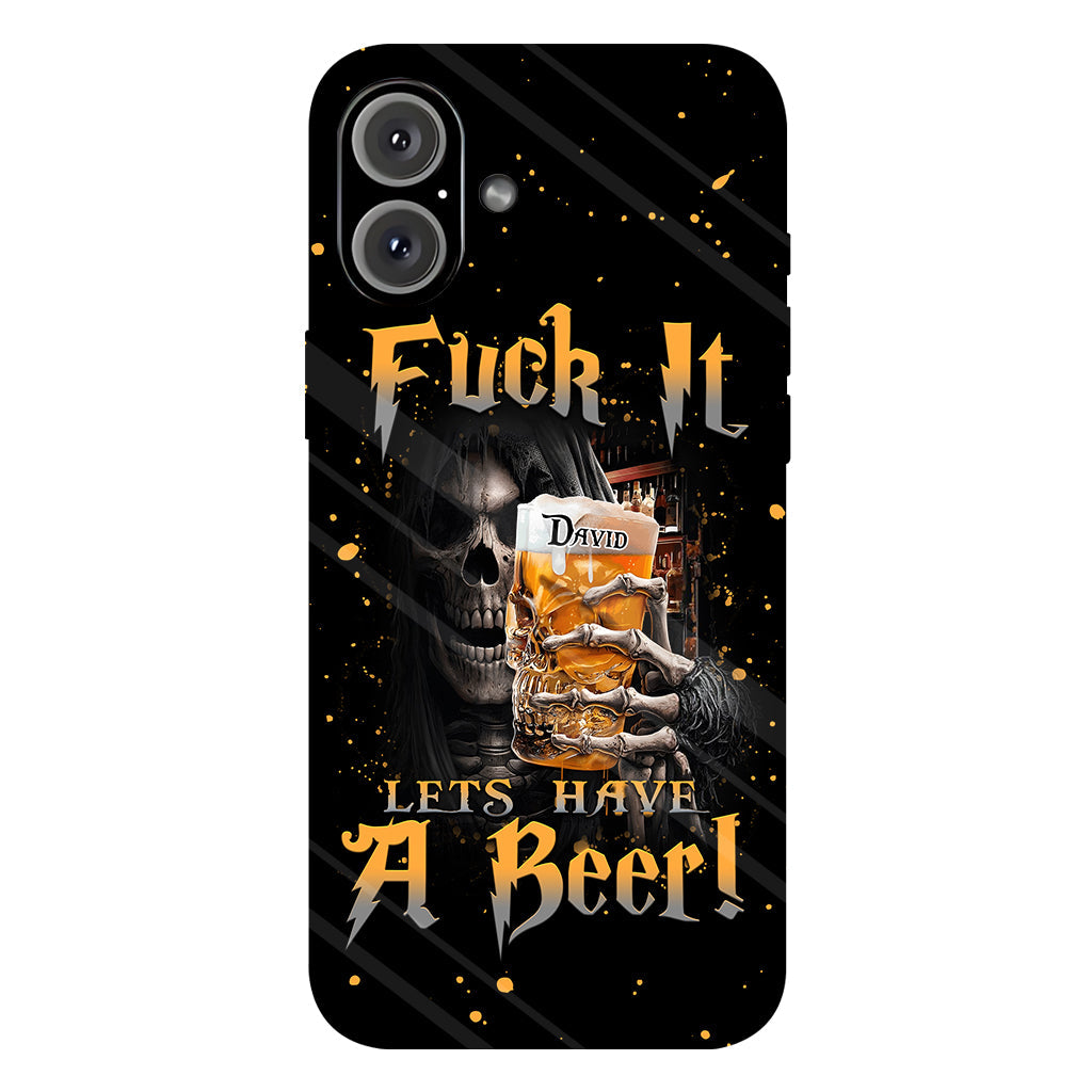 Prenons une bière ! - Coque de téléphone personnalisée avec impression intégrale sur le thème de la bière