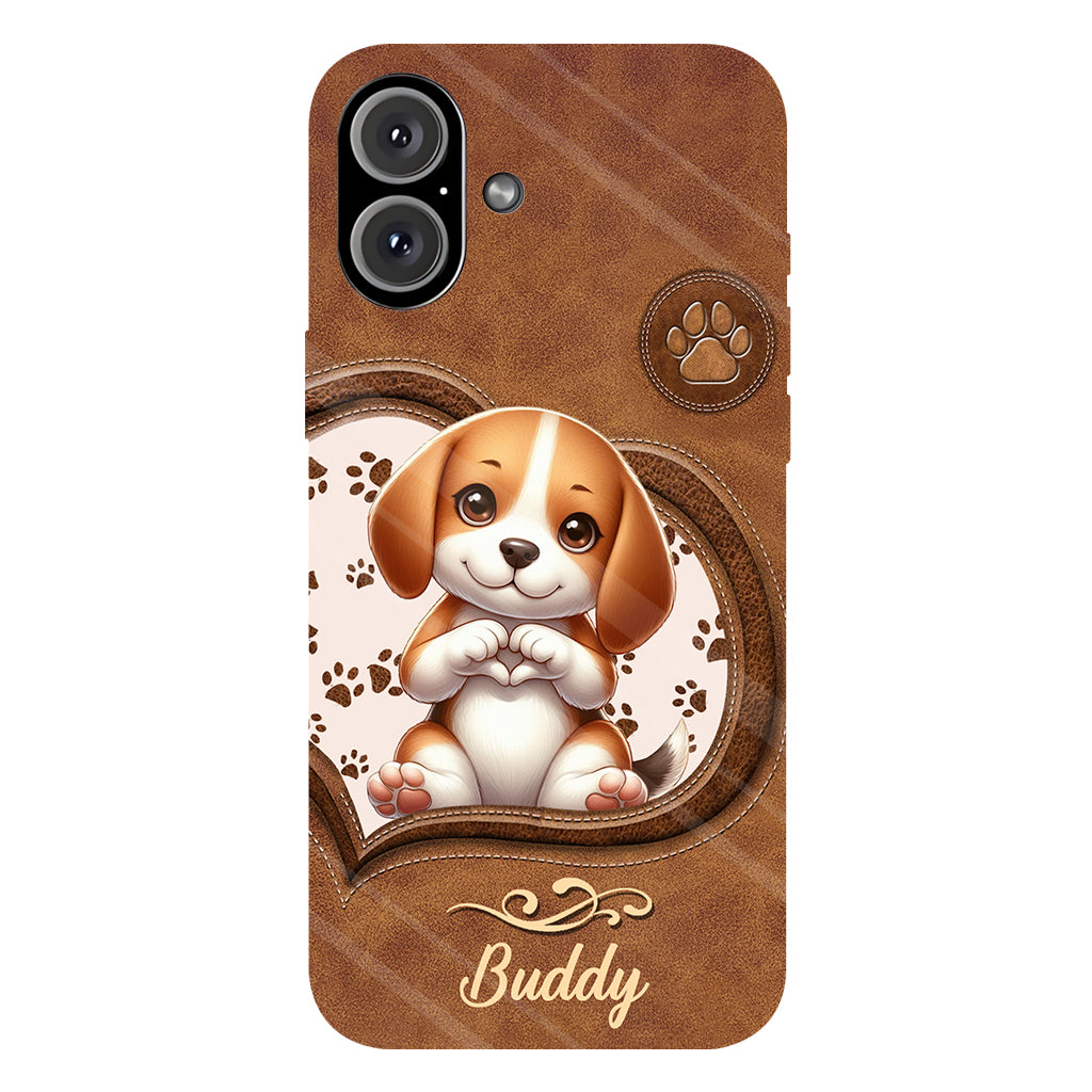 Adorables chiens - Coque de téléphone personnalisée avec imprimé intégral de chien