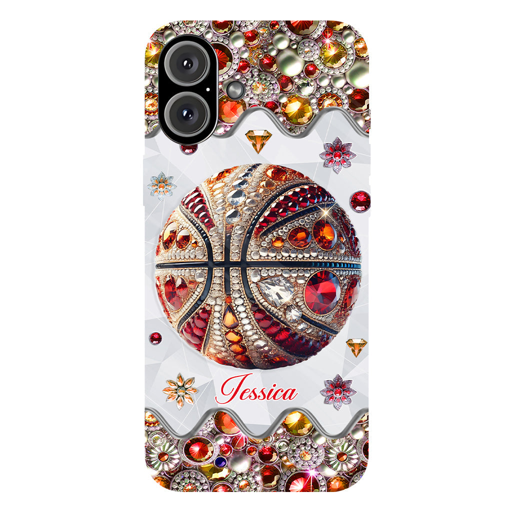 Passionné de basketball - Coque de téléphone personnalisée avec imprimé intégral de basketball