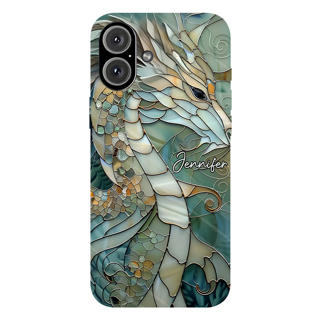 Coque de téléphone personnalisée avec motif dragon « J’adore les dragons »