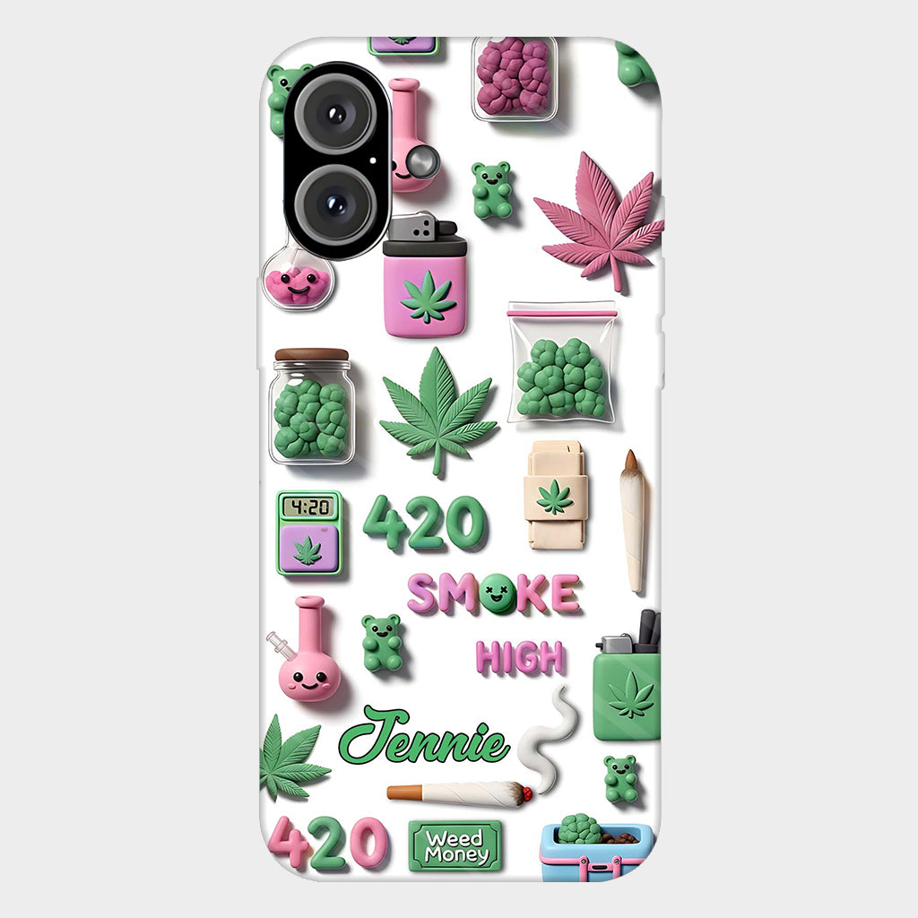 Coque de téléphone personnalisée Stoner Chic - Motif cannabis