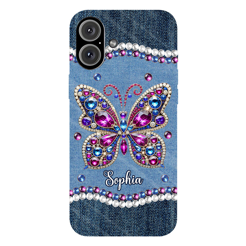 Wunderschöner Schmetterling – personalisierte Handyhülle mit Schmetterlingsmotiv