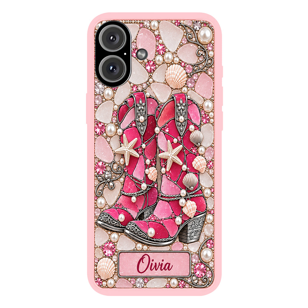 Cowgirl Boots - Personalized Cowgirl Full Print Phone Case