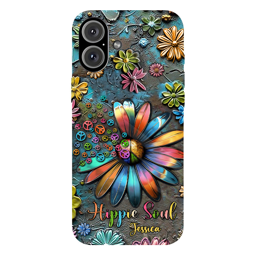 Hippie Soul – Personalisierte Handyhülle mit Hippie-Vollbilddruck
