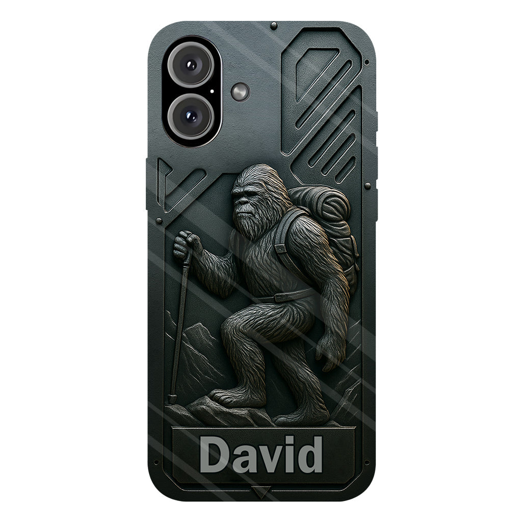 Sasquatch - Coque de téléphone personnalisée avec motif intégral de randonnée
