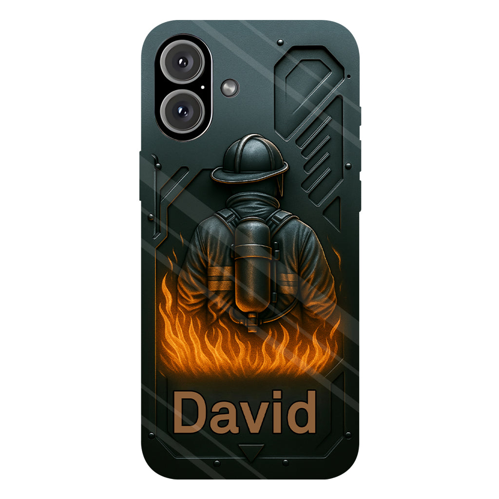 The Strone One - Coque de téléphone personnalisée avec impression intégrale sur le thème des pompiers