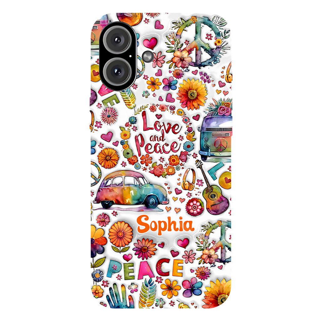 Hippie Soul – Personalisierte Handyhülle mit Hippie-Vollbilddruck
