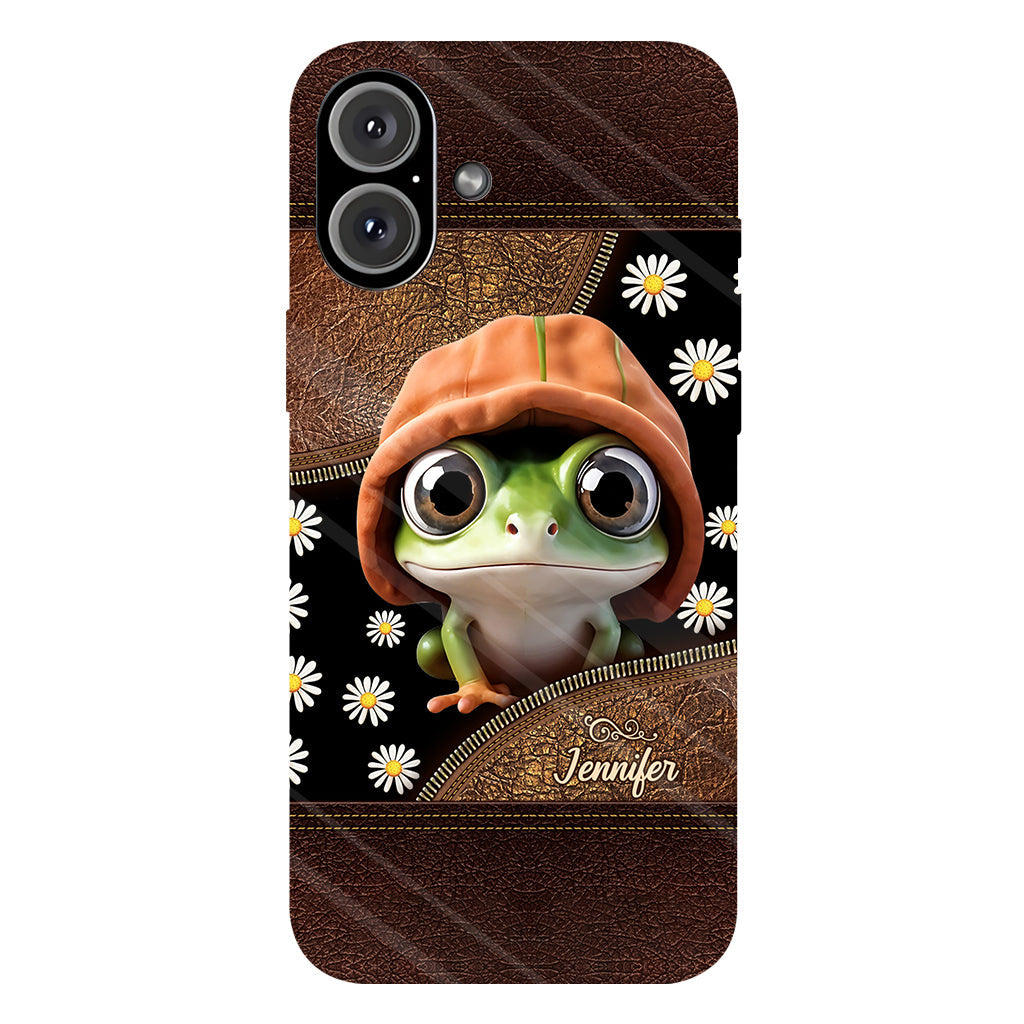 Ich liebe Frösche – Personalisierte Handyhülle mit Frosch-Vollbilddruck