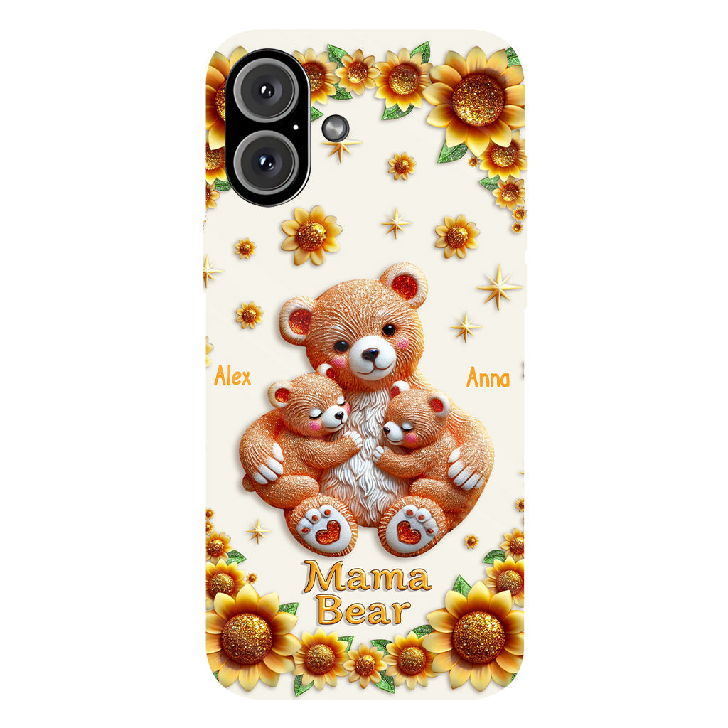 Mama Bear - Personalized Mother Full Print Phone Case