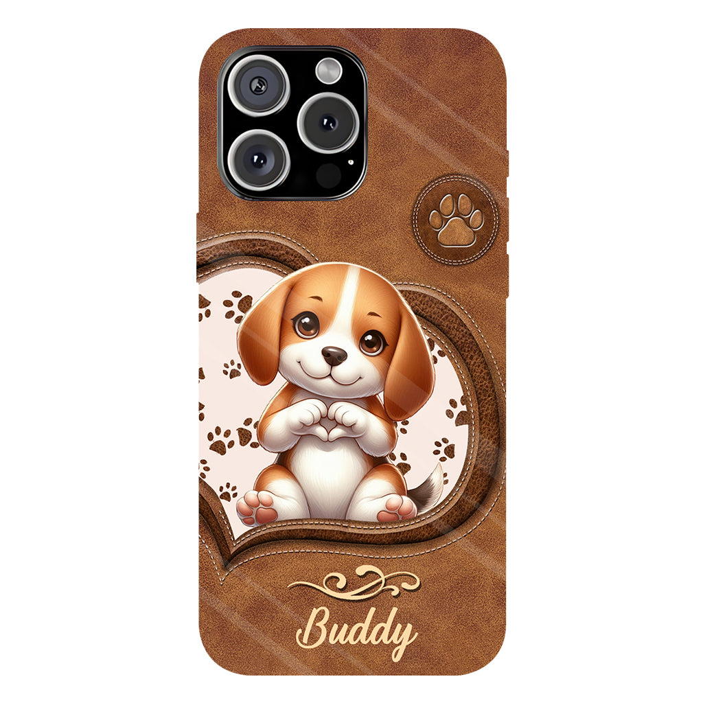 Adorables chiens - Coque de téléphone personnalisée avec imprimé intégral de chien