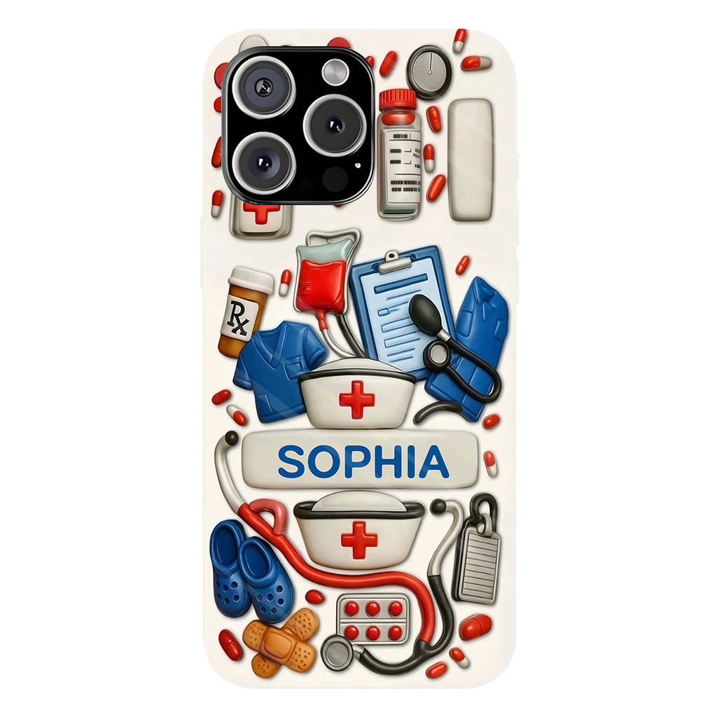 Les infirmières sont au cœur des soins de santé - Coque de téléphone personnalisée avec impression intégrale « Infirmière »