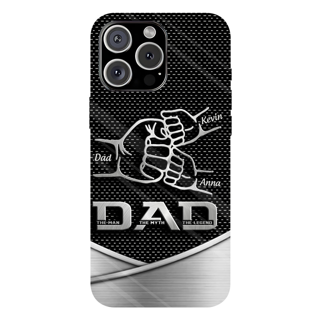 Dad The Man The Myth The Legend First Bump - Christmas Gift for Dad - Personalized Father Full Print Phone Case