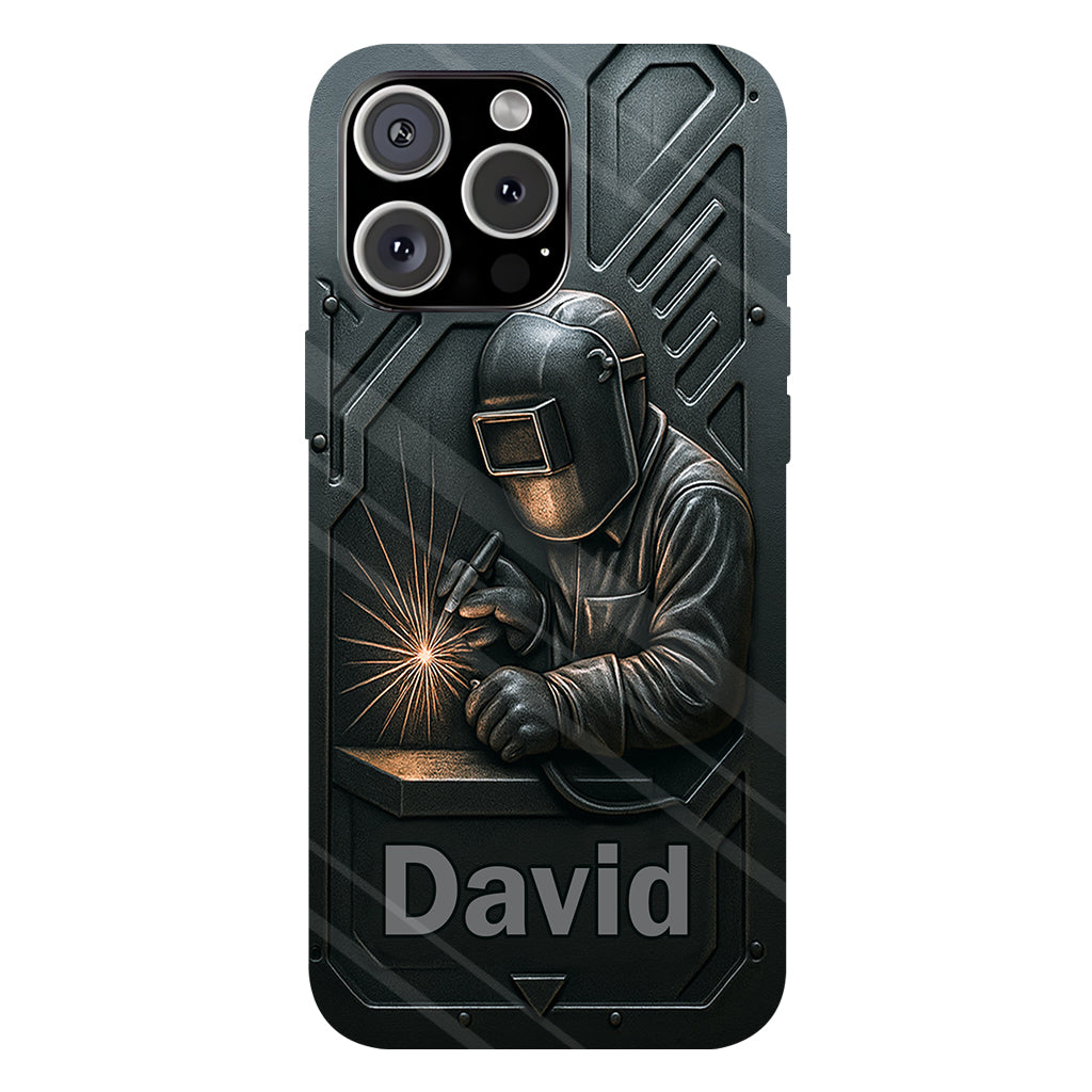 Coole Schweißer-Männer – Personalisierte Handyhülle mit Schweißer-Motiv und Volldruck