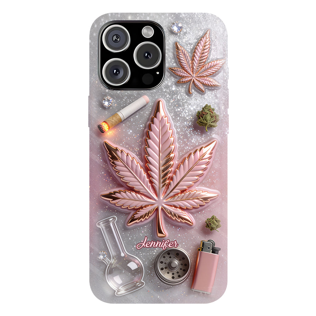 Magic Leaf – Personalisierte Handyhülle mit Cannabis-Vollbilddruck
