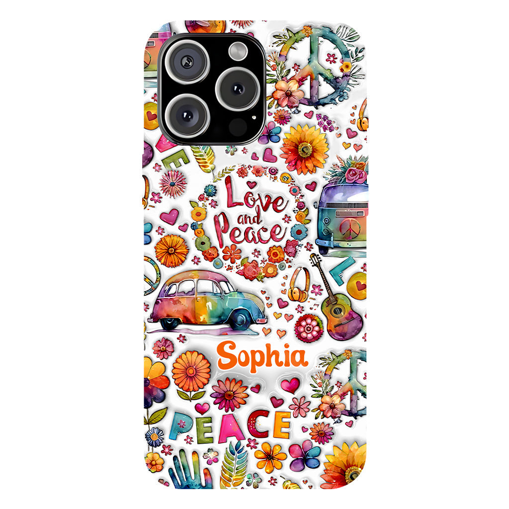 Hippie Soul – Personalisierte Handyhülle mit Hippie-Vollbilddruck