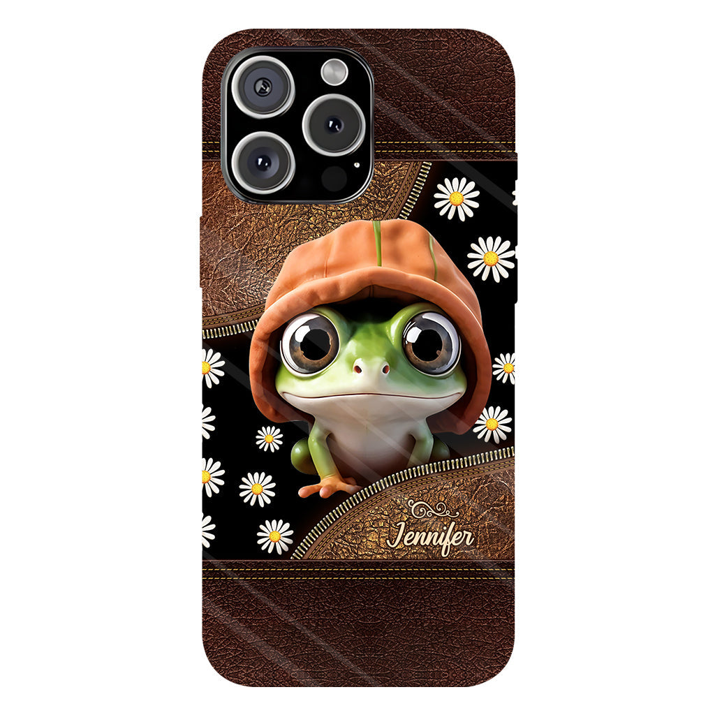 Ich liebe Frösche – Personalisierte Handyhülle mit Frosch-Vollbilddruck