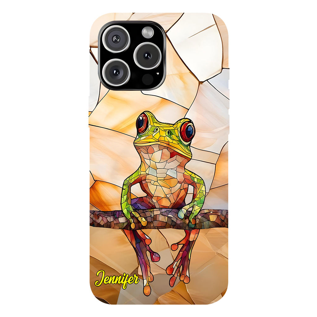 Frosch-Licht – Geschenk für Froschliebhaber – Personalisierte Handyhülle mit Frosch-Vollbilddruck