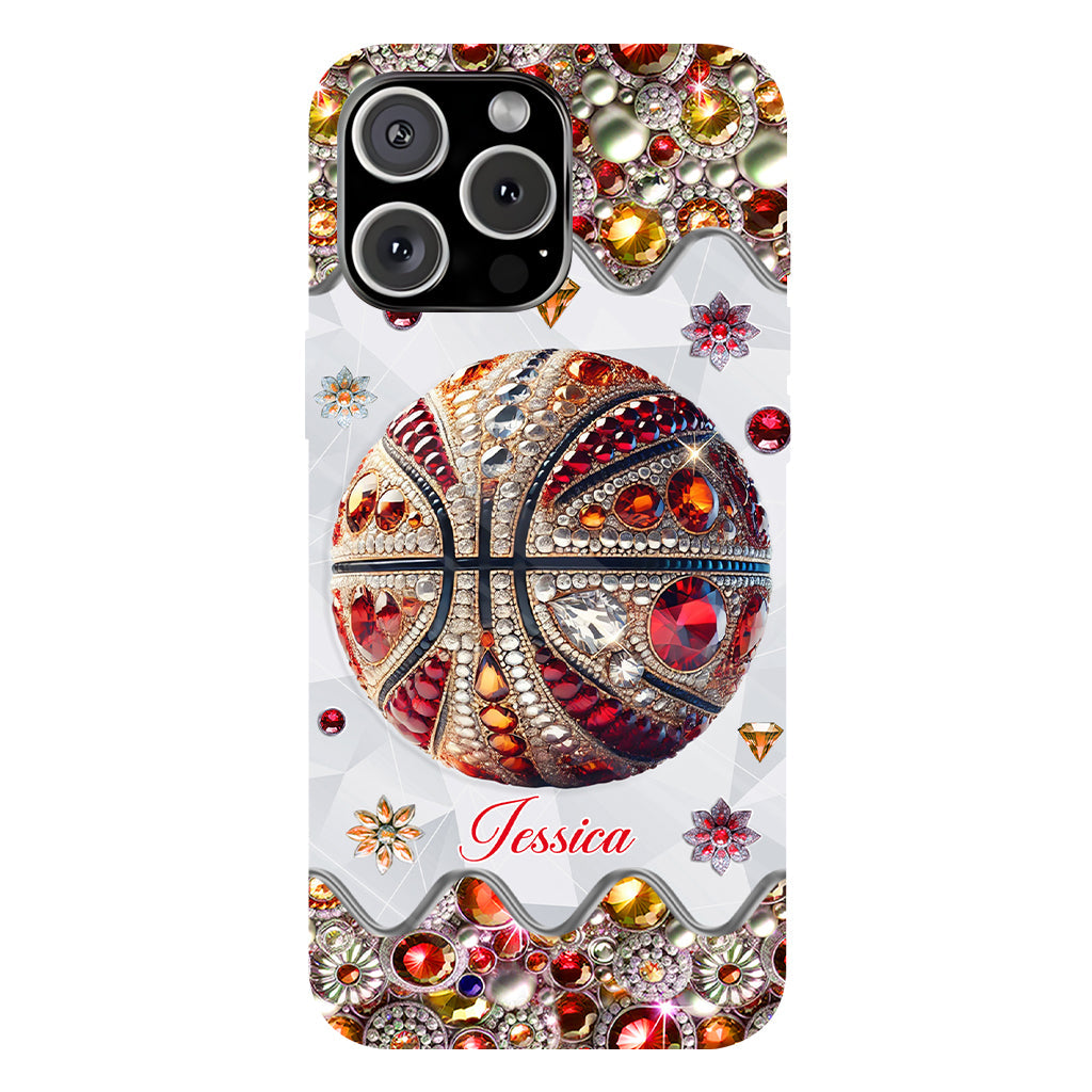 Passionné de basketball - Coque de téléphone personnalisée avec imprimé intégral de basketball