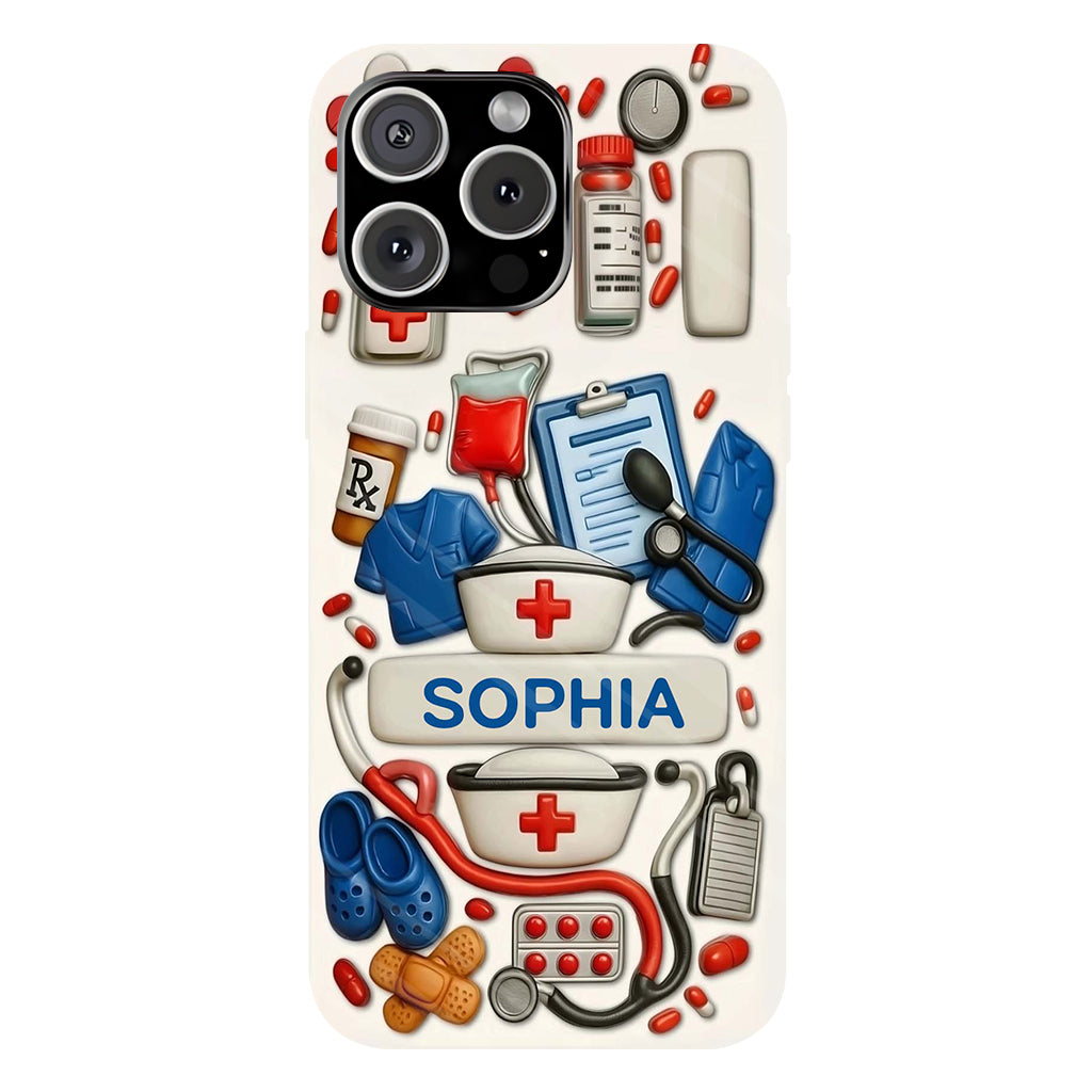 Les infirmières sont au cœur des soins de santé - Coque de téléphone personnalisée avec impression intégrale « Infirmière »