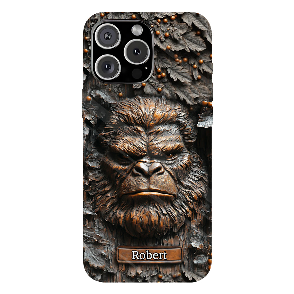 Sasquatch - Coque de téléphone personnalisée avec motif intégral pour le camping