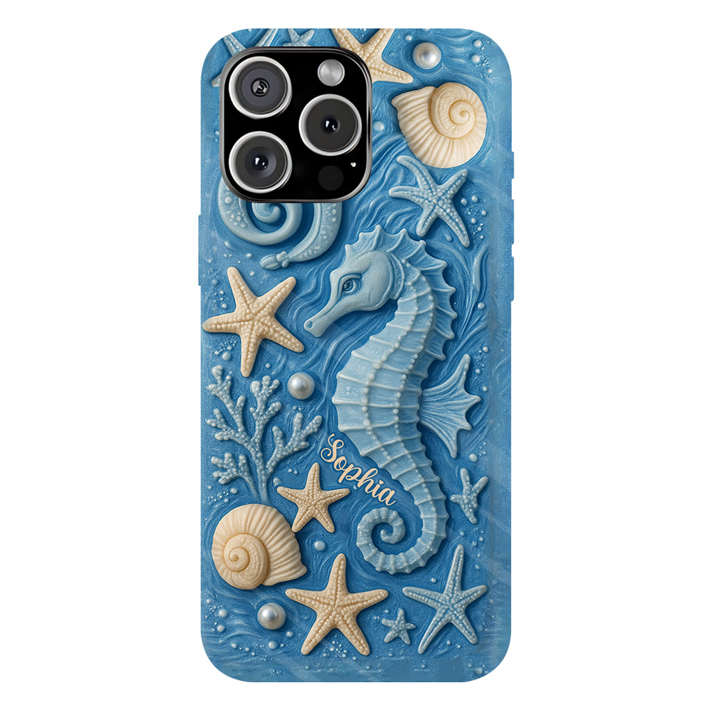 Juste une fille qui aime l'océan - Coque de téléphone personnalisée pour amoureux de la mer avec impression intégrale