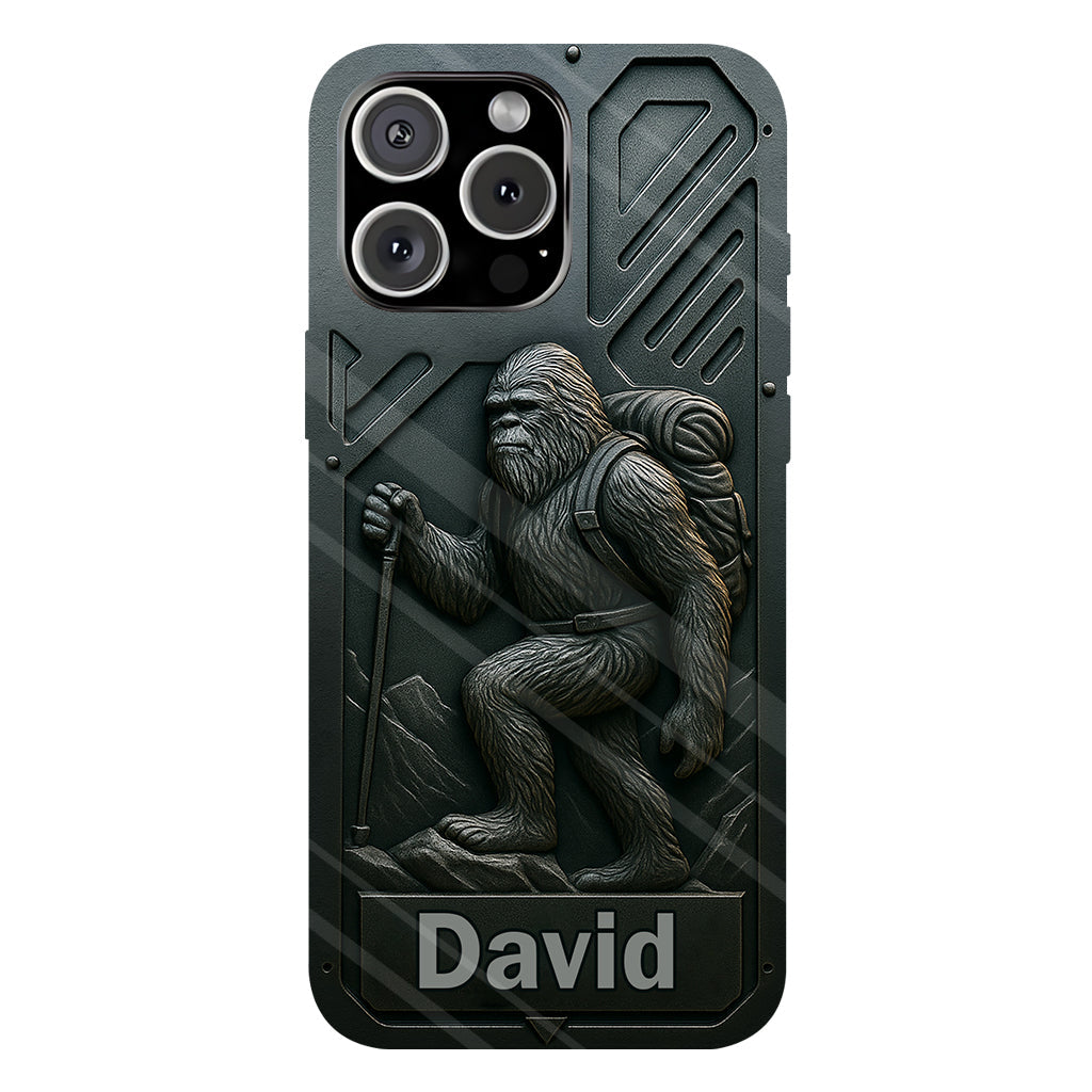 Sasquatch - Coque de téléphone personnalisée avec motif intégral de randonnée