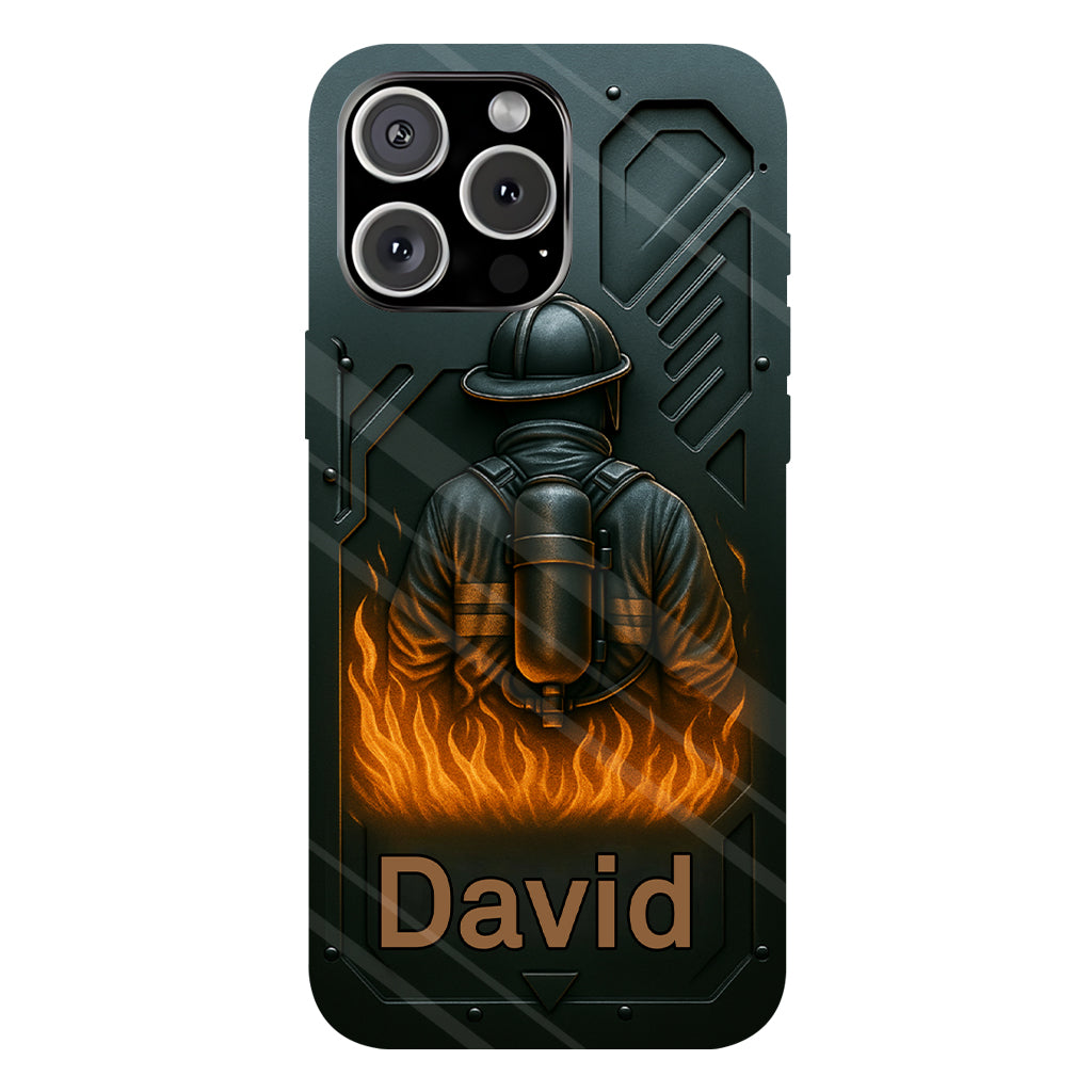 The Strone One - Coque de téléphone personnalisée avec impression intégrale sur le thème des pompiers