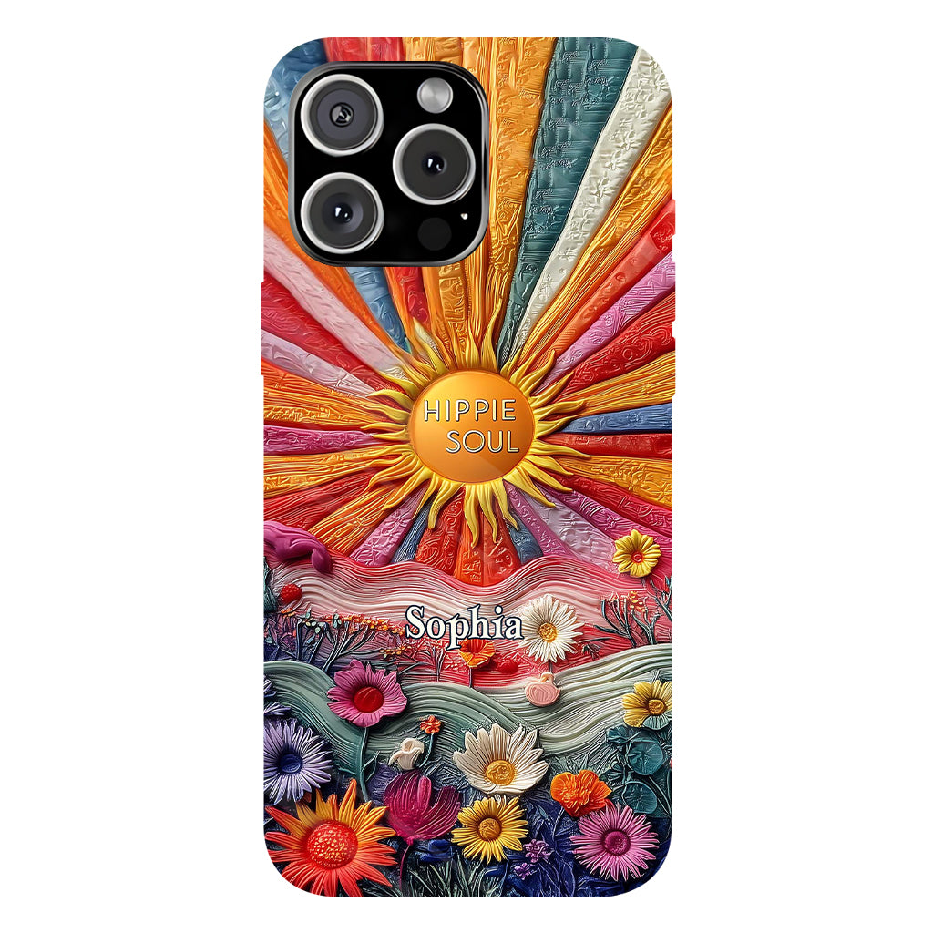 Coque de téléphone personnalisée Hippie Soul - Motif hippie intégral