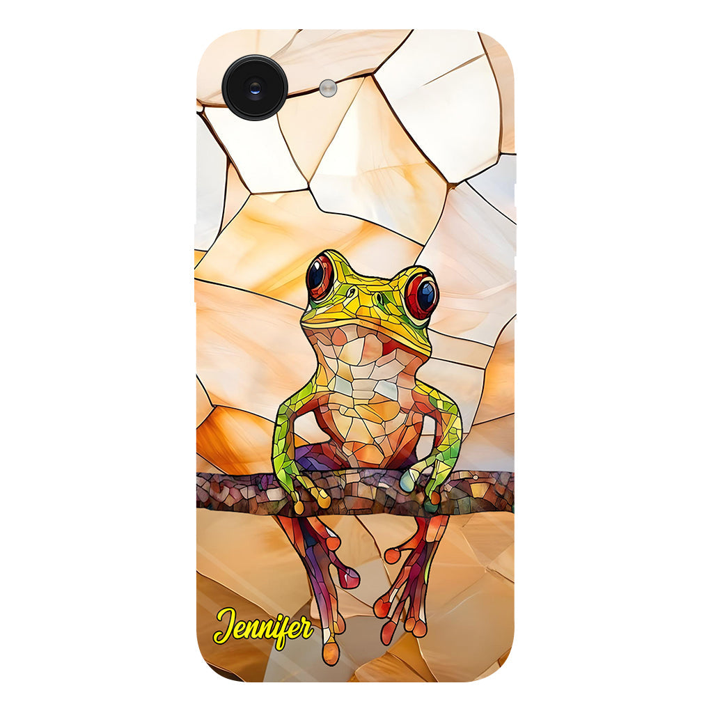 Frosch-Licht – Geschenk für Froschliebhaber – Personalisierte Handyhülle mit Frosch-Vollbilddruck