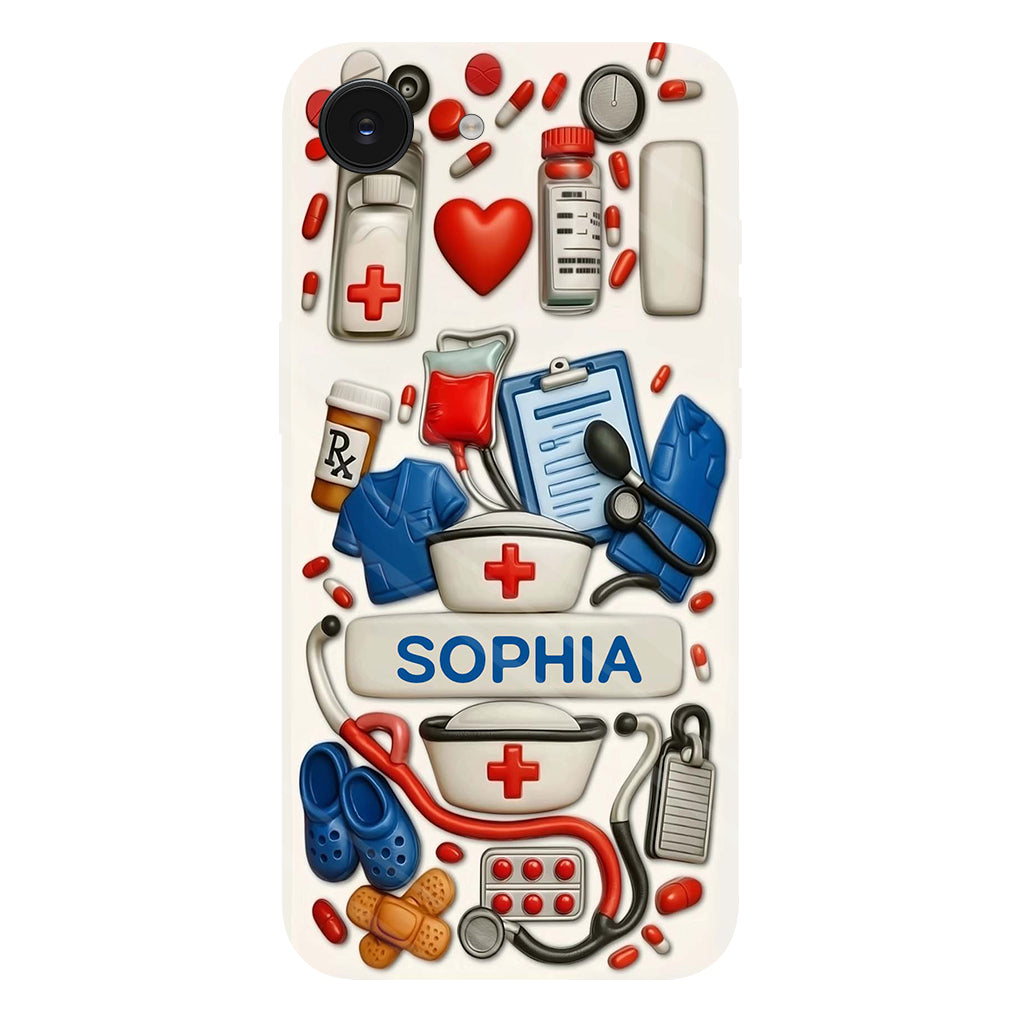 Les infirmières sont au cœur des soins de santé - Coque de téléphone personnalisée avec impression intégrale « Infirmière »