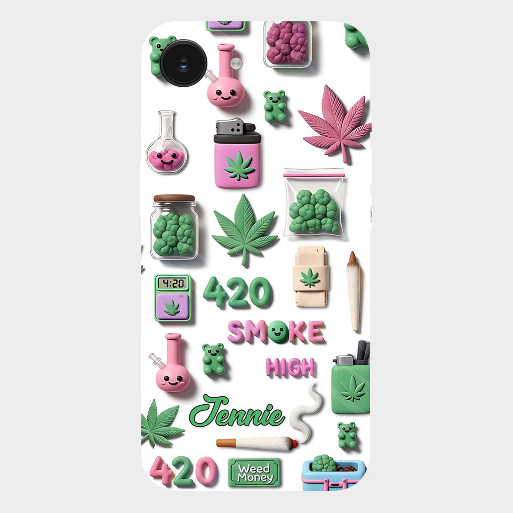 Coque de téléphone personnalisée Stoner Chic - Motif cannabis