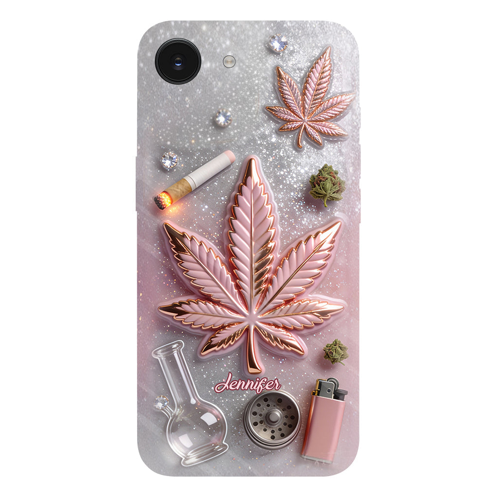 Magic Leaf – Personalisierte Handyhülle mit Cannabis-Vollbilddruck