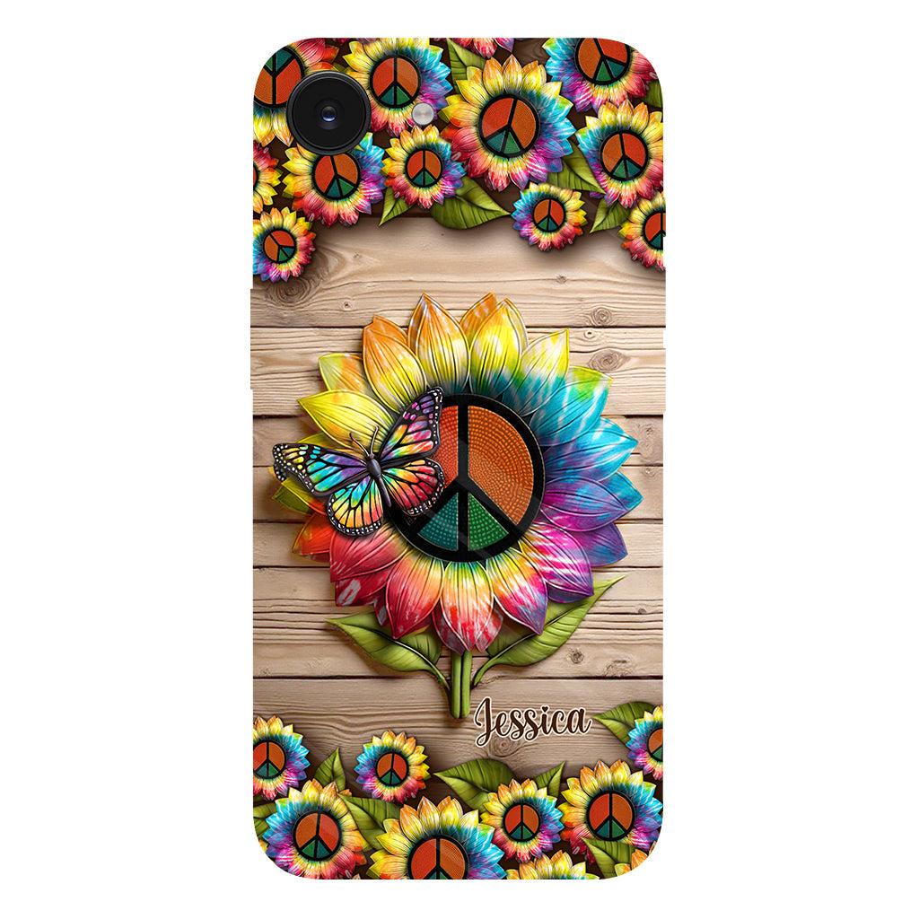 Hippie Soul – Personalisierte Handyhülle mit Hippie-Vollbilddruck