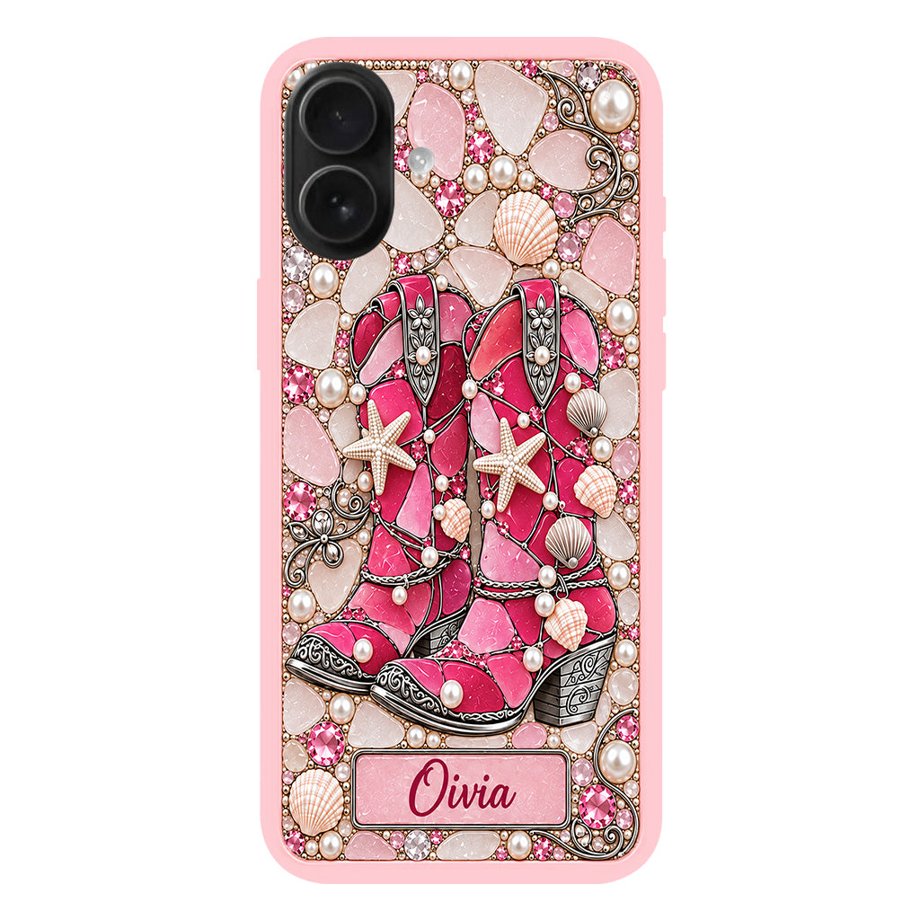 Cowgirl Boots - Personalized Cowgirl Full Print Phone Case