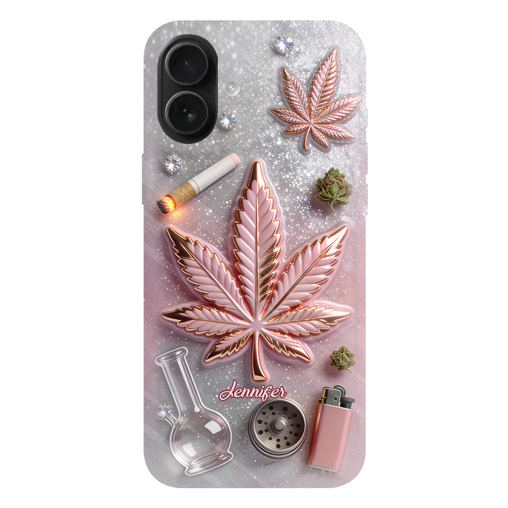 Magic Leaf – Personalisierte Handyhülle mit Cannabis-Vollbilddruck