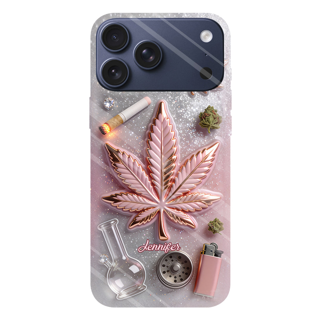 Magic Leaf – Personalisierte Handyhülle mit Cannabis-Vollbilddruck