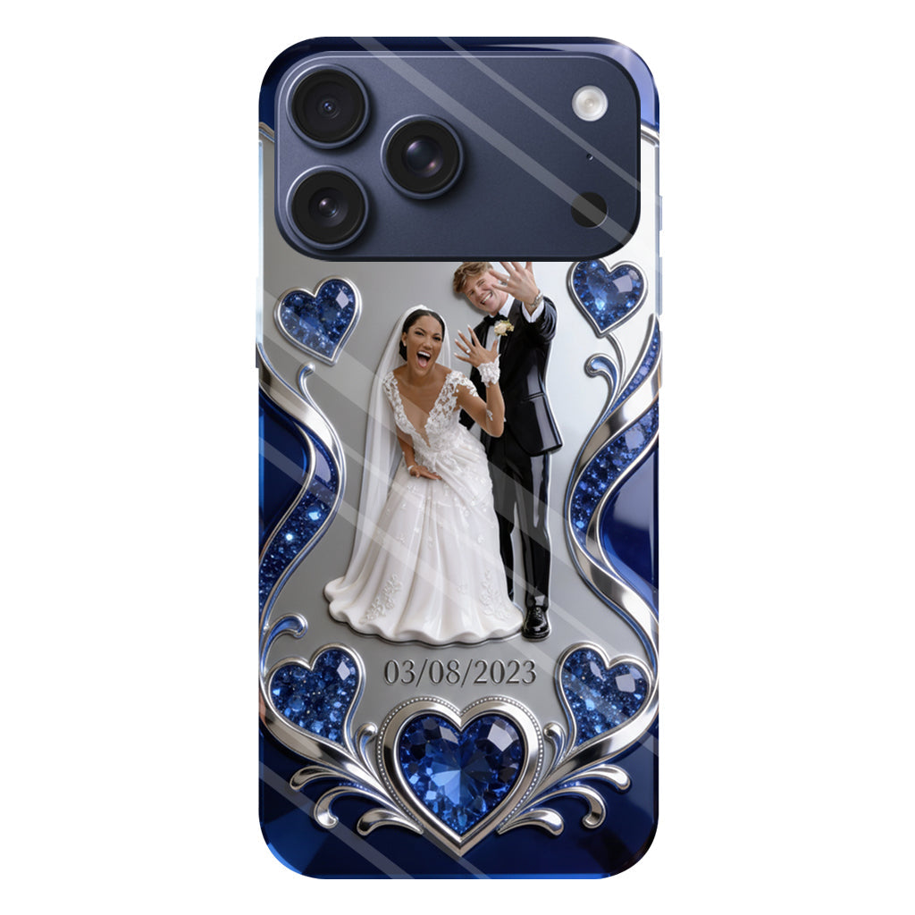 Jahrestag - Personalisierte Handyhülle mit Vollbilddruck für Paare
