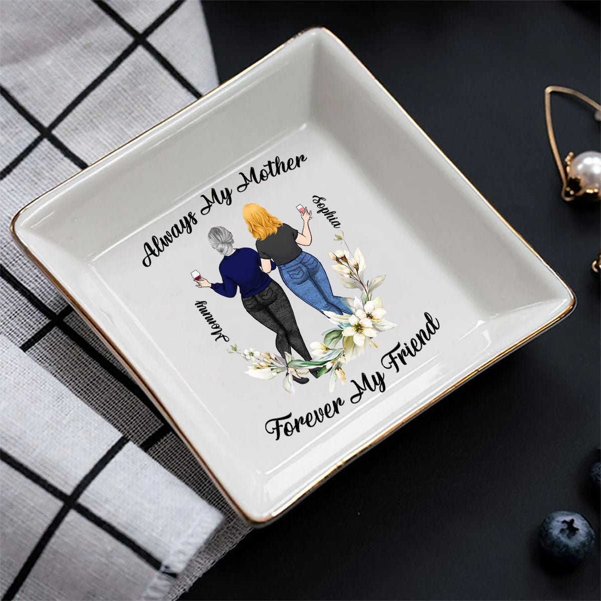 Always My Mother - Personalized Mother's Day Mother Jewelry Dish